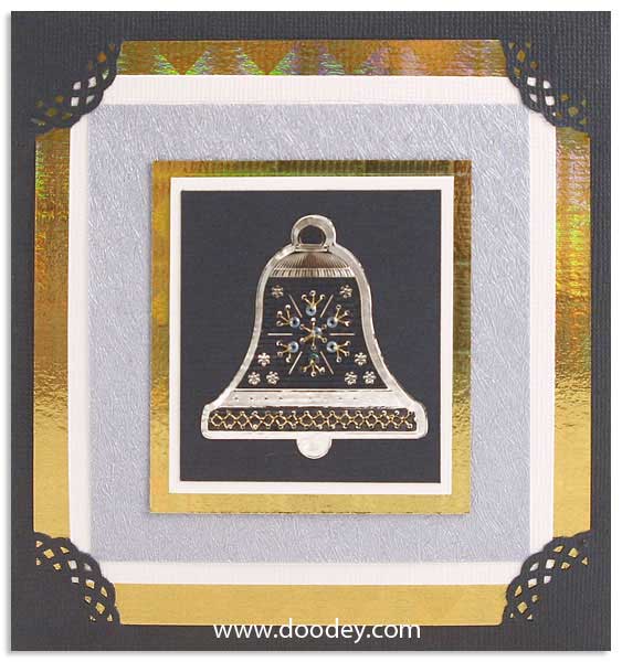 christmas embroidery card bel