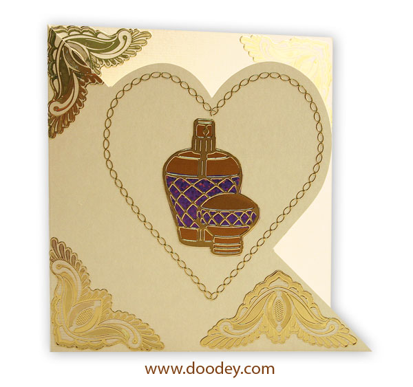 Make up card prfume in heart