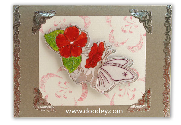 Embroidery Butterfly with MD corners and borders