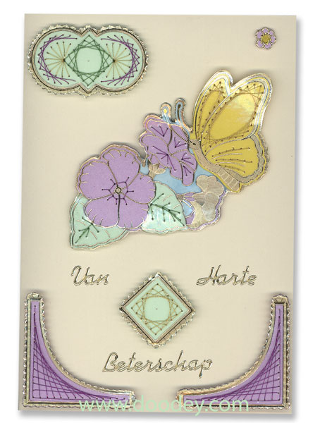 embroidery get well butterfly