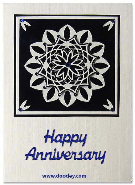 card mandala anniversary holographic