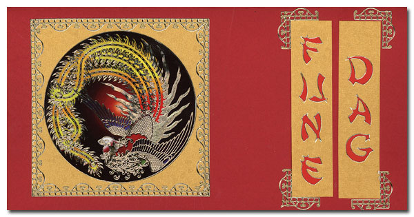 card chinese bird happy day