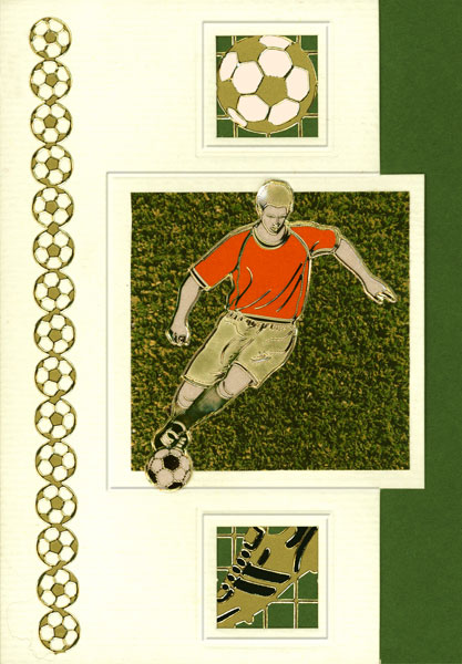 soccer card with soccer player