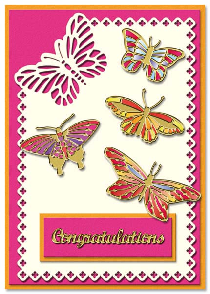 Card congratulations with Butterfly