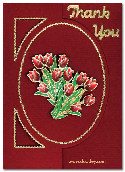 tulip card thank you
