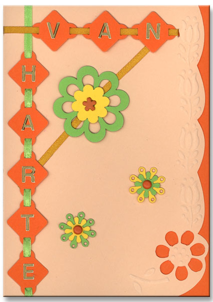 card birthday with flowers