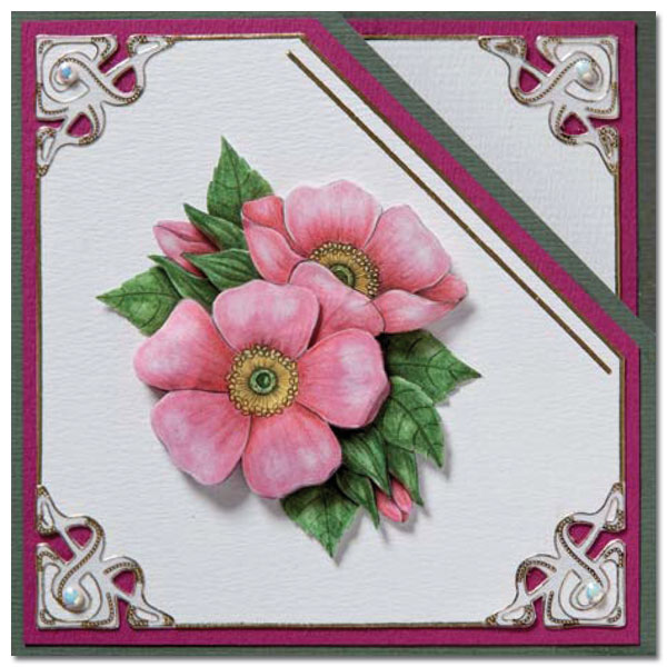 card with  flowers