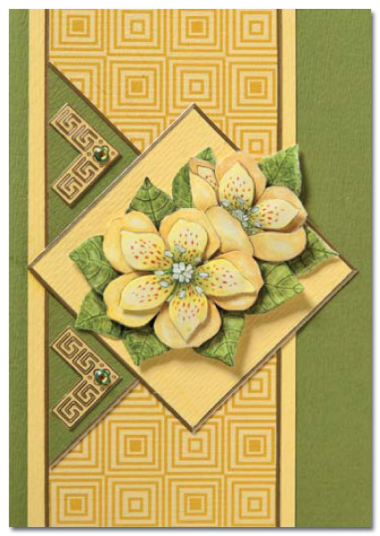 card with flowers