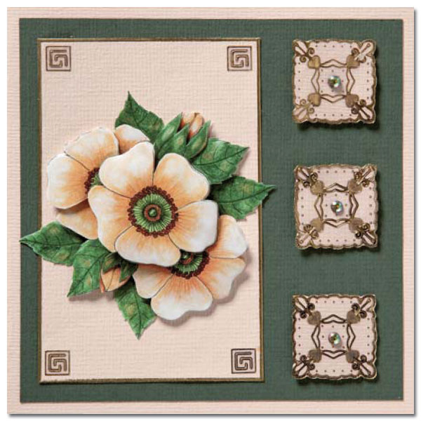 card with flowers