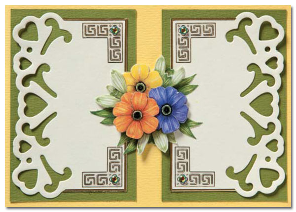 card with flowers 