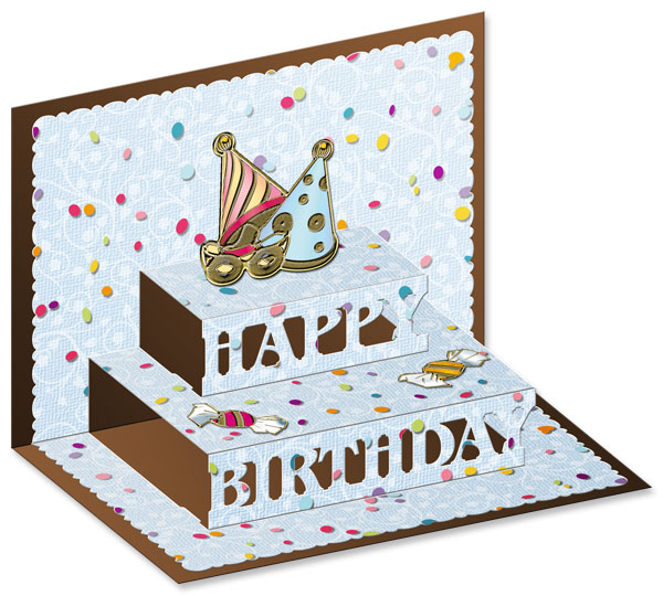 3D pop-up happy birthday card