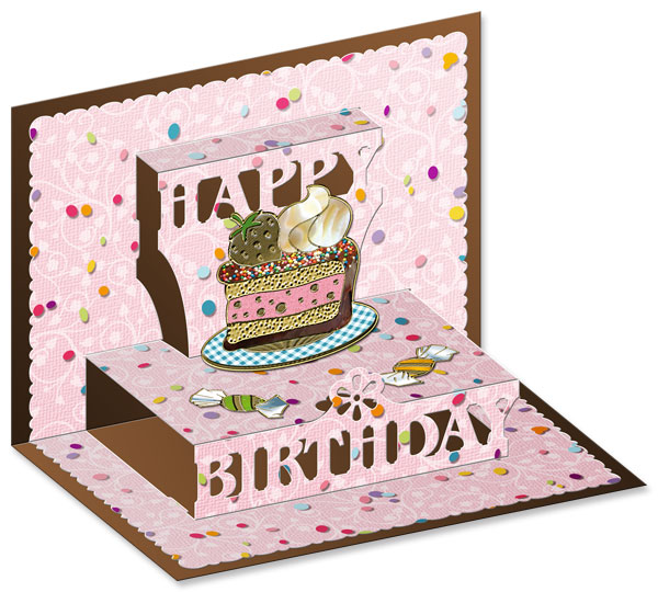 3D pop-up happy birthday card