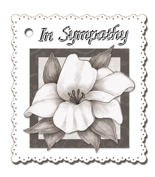 3D sympathy mini flowercard