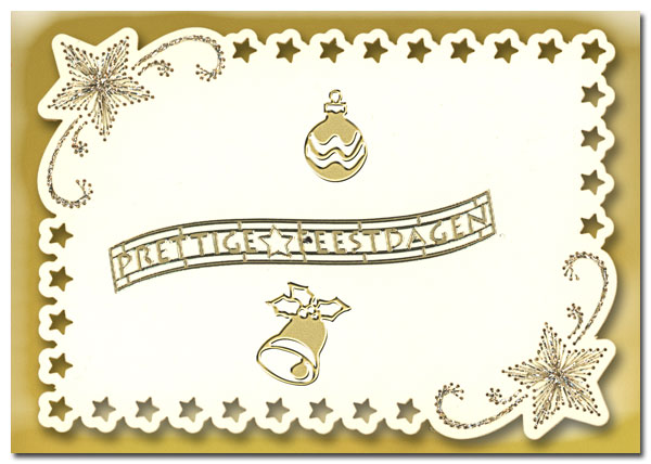 embroidered christmas card seasons greetings