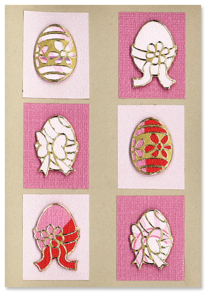 card with easter eggs