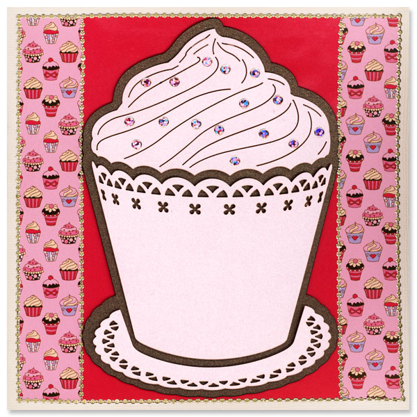 card with big cupcake