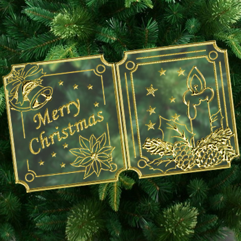 Mini card sticker Christmas