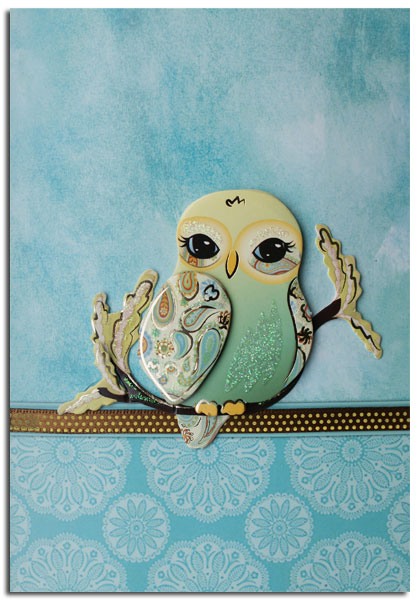 Easy 3D card with owl
