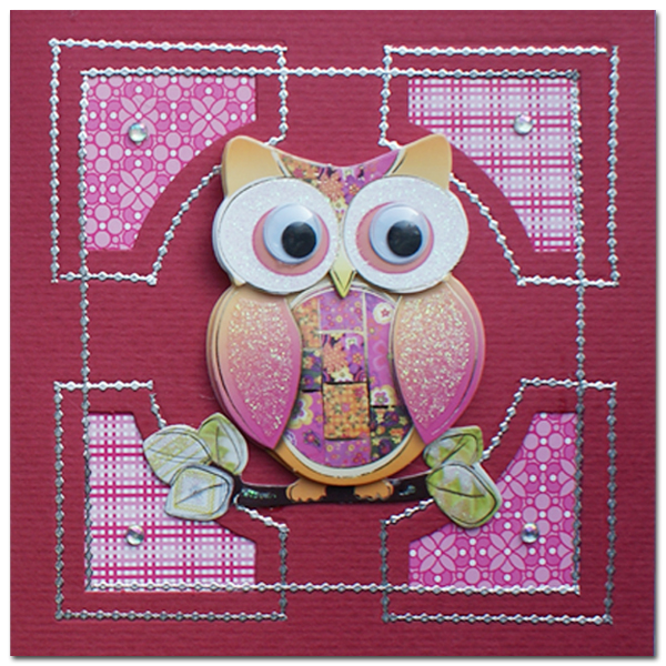 lomiac card with owl