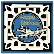card with old plane