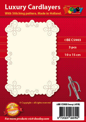BEC5903 Luxury card layer stitch A6 layer butterflies ornament