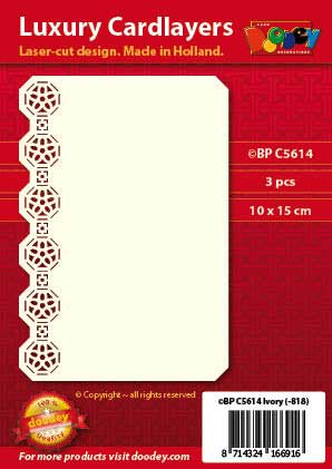 BPC5614 Luxury card layer A6 oriental border