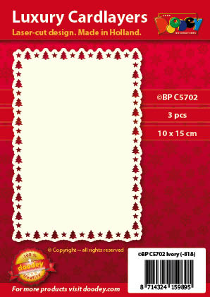 BPC5702 Luxury card layer A6 tree star border