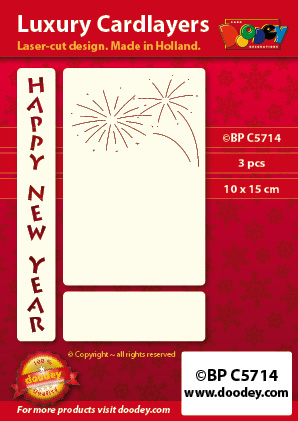 BPC5714 Luxury card layer A6 happy new year