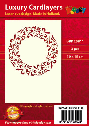 BPC5811 Luxury card layer A6 ornament circle