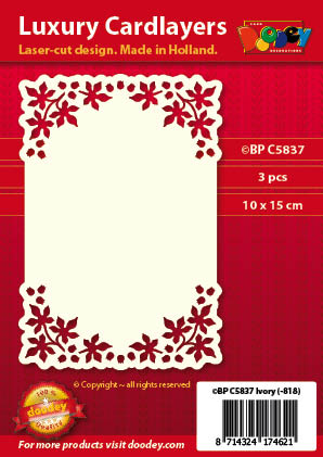 BPC5837 Luxury card layer A6 petals