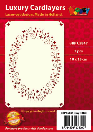 BPC5847 Luxury card layer A6 Sprinkle spring flowers