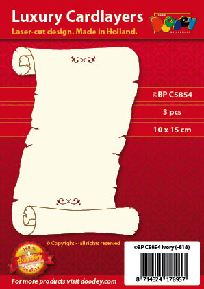 BPC5854 Luxury card layer A6 parchment role