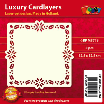 BPM5716 Luxury card layer 12,5 x 12,5 cm