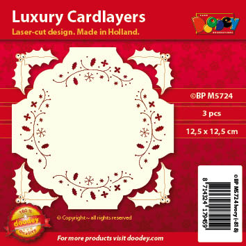 BPM5724 Luxury card layer 12,5 x 12,5 cm