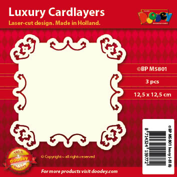 BPM5801 Luxury card layer 12,5 x 12,5 cm