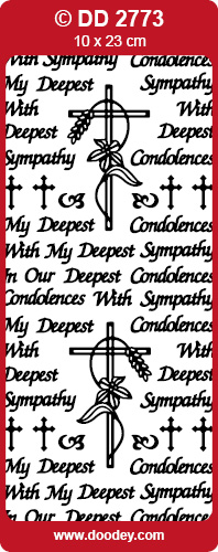 DD2773 With Sympathy Deepest Condoleances