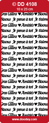 DD4108 Gros Calins Amities Bisous je t`aime