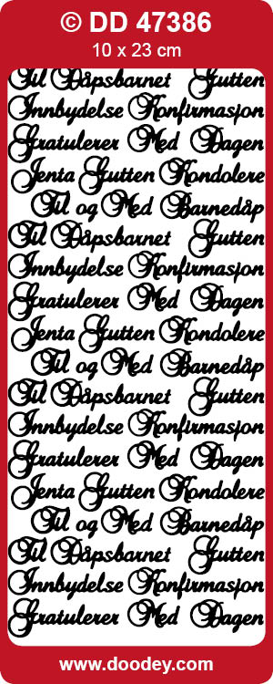 DD47386 Text Assortiment