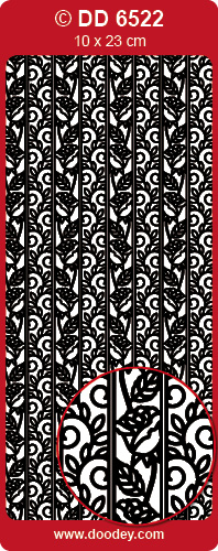 DD6522 Ribbon Lace Stickers Roses