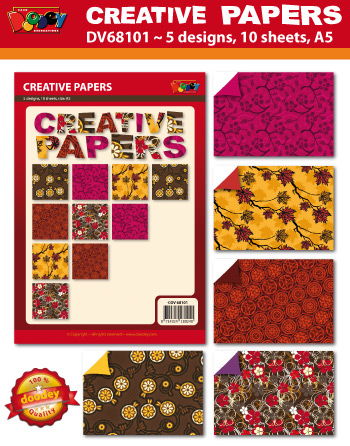 DV68101 set Creative Papers patterned A5