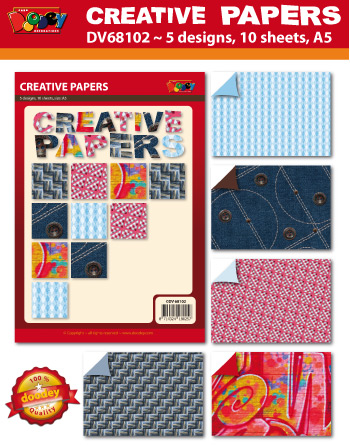 DV68102 set Creative Papers patterned A5