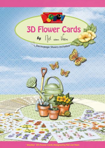 DV92602 English book 3D Flower Cards by Nel van Veen