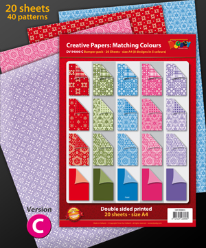 DV94000C Bumper pack double sided patterned papers A4 Version C