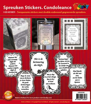 GS651851 Dutch text stickers