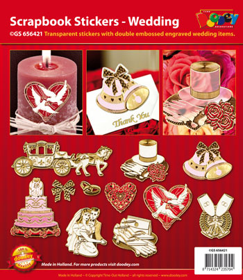 GS656421 Scrapbook stickers Wedding