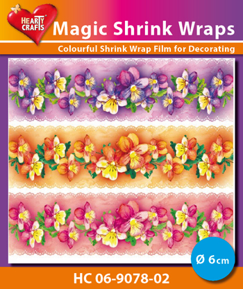 HC06-9078-02 Magic Shrink Wraps, Violets(⌀ 6 cm)
