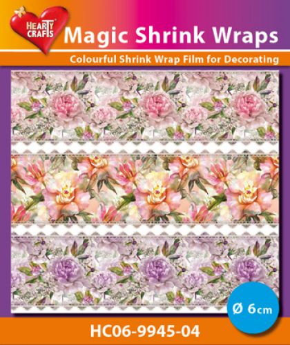 HC06-9945-04 Magic Shrink Wraps, Flowers ( 6 cm)