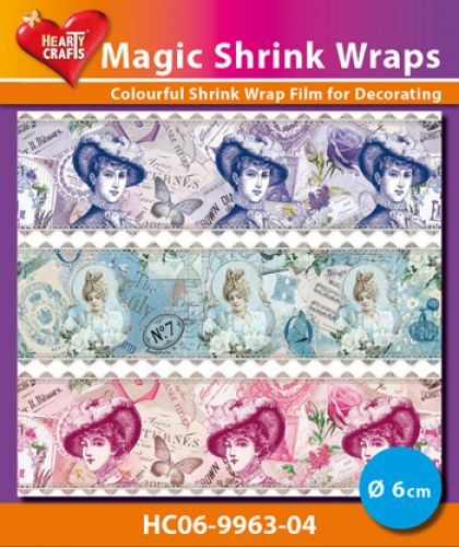 HC06-9963-04 Magic Shrink Wraps, Vintage ( 6 cm)