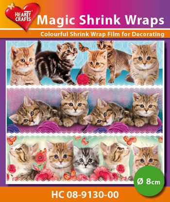 HC08-9130-00 Magic Shrink Wraps, Kittens (⌀ 8 cm)