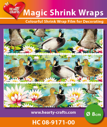 HC08-9171-00 Magic Shrink Wraps, Ducks (⌀ 8 cm)